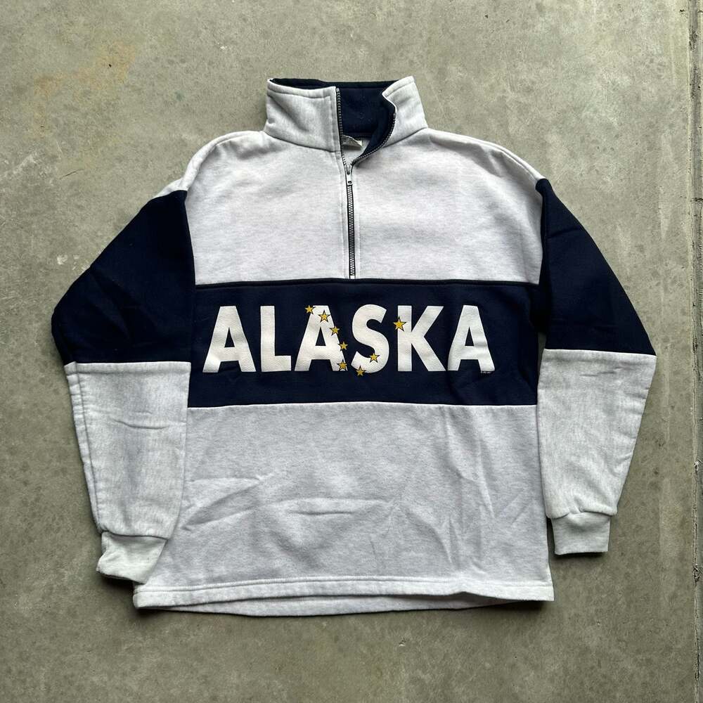 Vintage Polar Graphics Alaska Quarter Zip Pullover